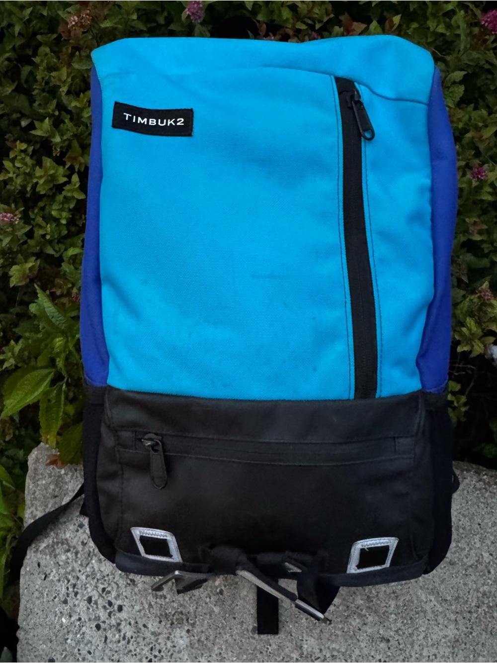 Timbuk2 Parkside Laptop Bright Teal and Royal Blue Backpack w Bottle Opener